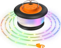 Camping String Lights – 4 in 1 Upgraded RGB Retractable Camping Lights with 19 Lighting Modes, Quick 20s Recovery, Waterproof, 33FT Portable, Rechargeable Tent Light for Camping, Hiking,Travel,Gift