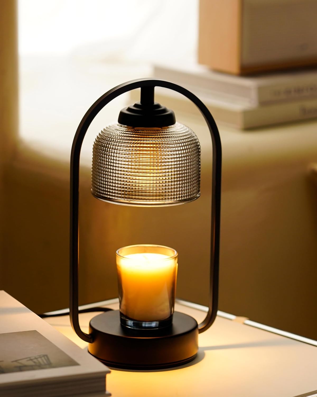 Electric Candle Warmer Lamp, Timer and Dimmer, Flameless Wax Melter for Jar Candles, Modern Aromatherapy Decor, Gift for Women, for Bedroom, Office, Birthday