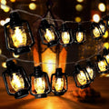 Camping Lantern String Light 30 LED Camping Lights Battery and USB Operated,  Mini Kerosene Lamp Perfect for Camping Decorations, Party, Classroom, Christmas and Travel
